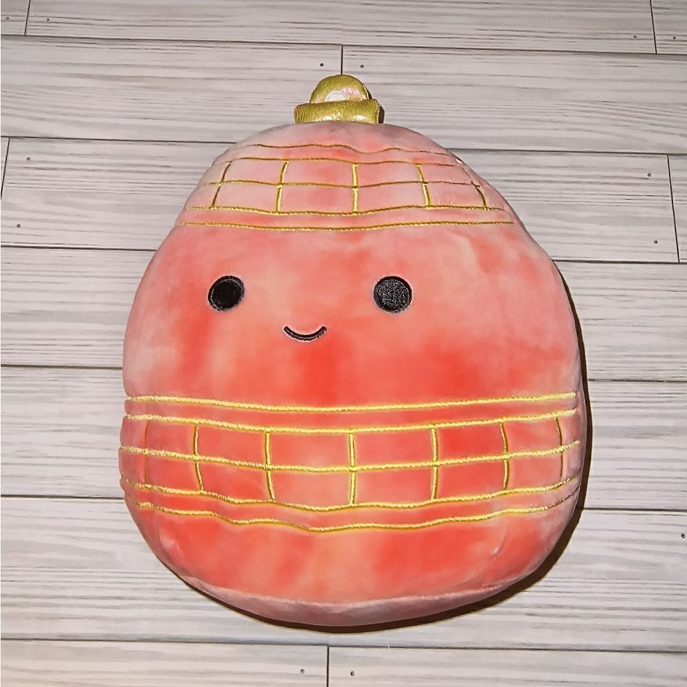 Squishmallows JOLLY the PINK Ornament Plush Stuffed Animal Tie Dye Orange 8 inch - Picture 3 of 7